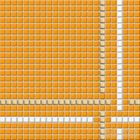 Mozaika Tetris 30/30 oranžová s proužky 1,1x1,1 cm GDM01032 | Více - Doprodej obkladů a dlažeb / Mozaiky