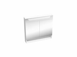 Zrcadlová skříňka s osvětlením 800 mm, bílá - Ravak MC Classic II 800 | Více - 
