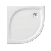 Čtvrtkruhová sprchová vanička z litého mramoru 90×90cm – NORMA 090R550 | Více - 