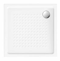 Keramická sprchová vanička, čtverec 90x90x4,5cm, bílá ExtraGlaze | Více - 