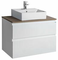 ALTAIR sestava koupelnového nábytku, š. 87,1 cm, bílá/dub emporio | Více - 