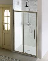 ANTIQUE sprchové dveře posuvné,1100mm, ČIRÉ sklo, bronz | Více - 