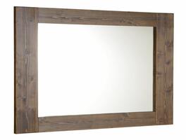 BRAND zrcadlo v dřevěném rámu 1000x800mm, mořený smrk | Více - 