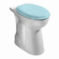 HANDICAP WC mísa kombi, zvýšený sedák, spodní odpad, 36,5x67,2cm, bílá | Více - 
