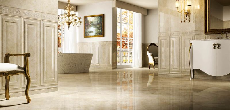 Koupelna ze série Valentino Crystal Marble. | Inspirace z vybraných kolekcí od návrháře Valentino