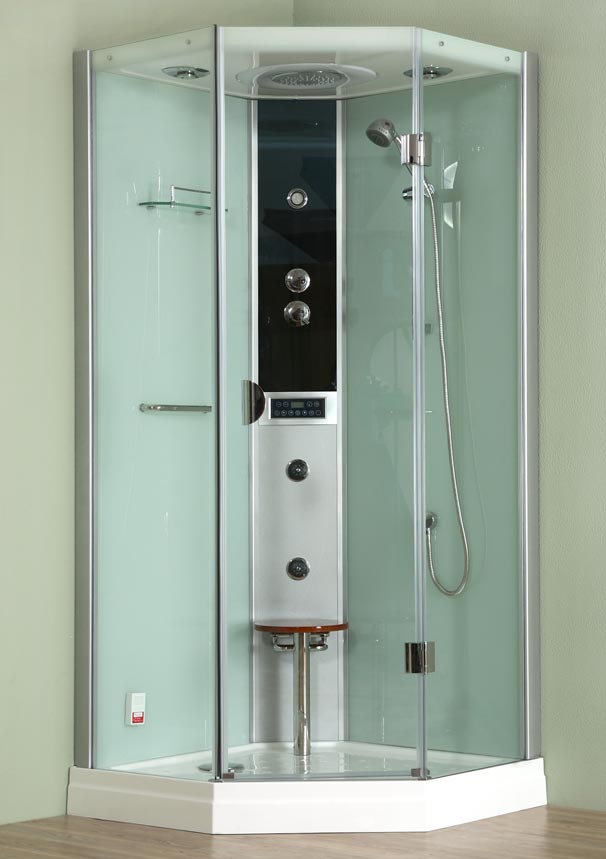 Hydromasážní a parní box s mechanickou baterií LLED - Masážní systémy