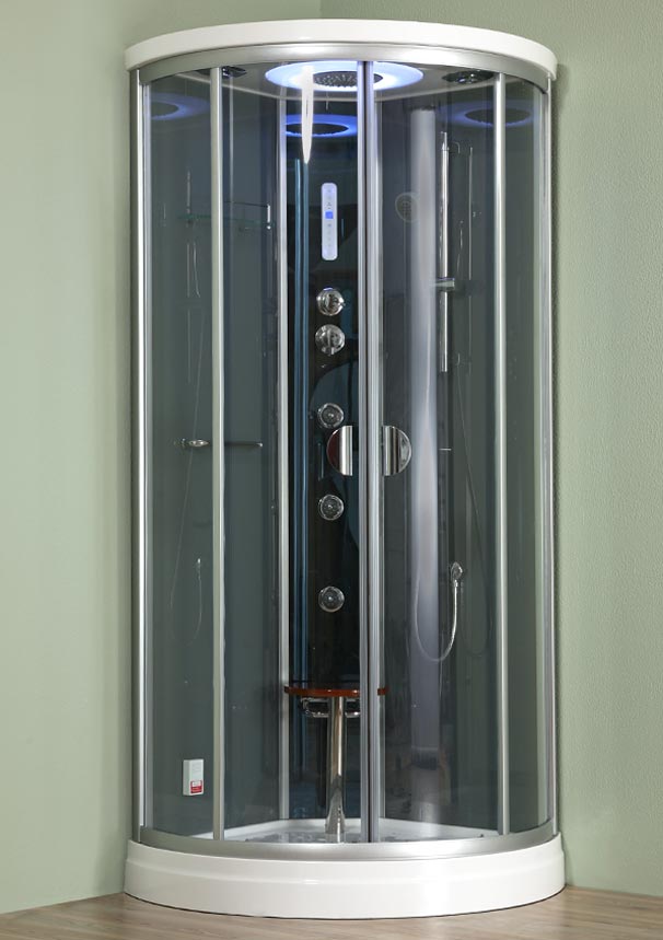 Hydromasážní parní box s mechanickou baterií 900x900x2160 DLRK - Masážní systémy