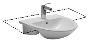 MIO umyvadlo polozápustné   - Sanitární keramika