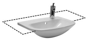 MIO umyvadlo polozápustné   - Sanitární keramika