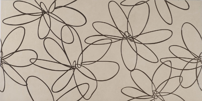 land inserto fiori beige - Obklady a dlažby