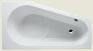 RIHO delta 160x80cm levá bílá005 I.j. - Sprchové kouty a vany