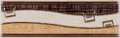 RIVA GOLD BROWN BORDER - Obklady a dlažby