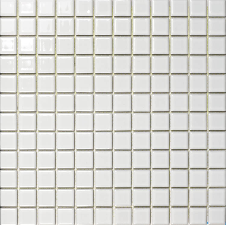 mosaico monocromo bianco - Obklady a dlažby