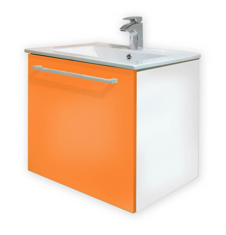 FANTASTIC NARANJA MB2.2.O skříňka s umyvadlem 60x46 oranžová - Koupelnový nábytek