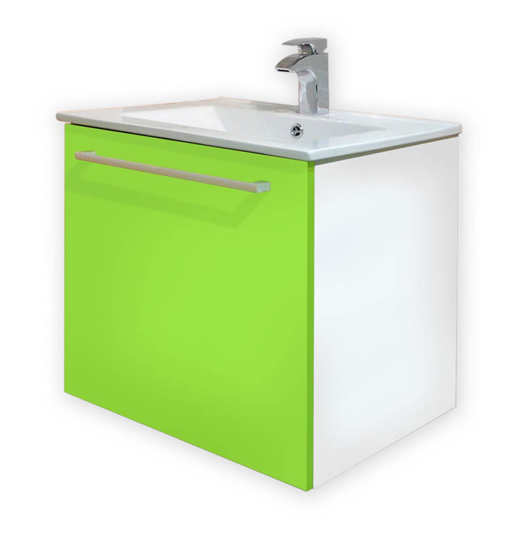 FANTASTIC PISTACHO MB2.2.Z skříňka s umyvadlem 60x46 zelená - Koupelnový nábytek