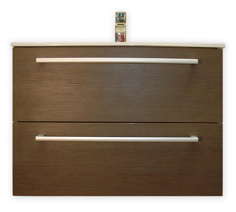 MODUS EBANO MB8.2 skříňka s umyvadlem 75cm woodline mocca - Koupelnový nábytek
