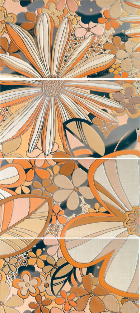 botanica 45/100 I.j.inzerto oranžová - Obklady a dlažby