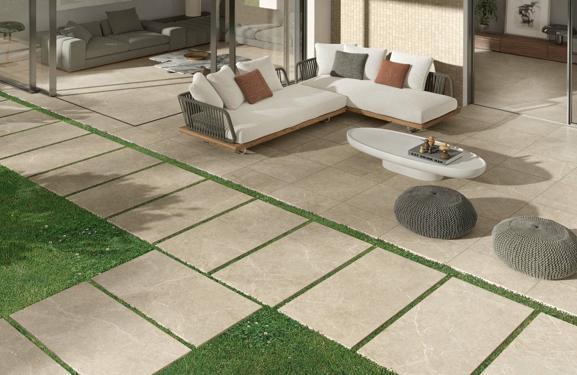 venkovní dlažba imitující kámen