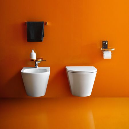 Moderní bidet a toaleta