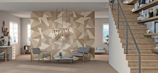 Obývací pokoj s geometrickými prvky HIGHWAY