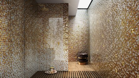Sprchový kout s luxusní mozaikou SICIS