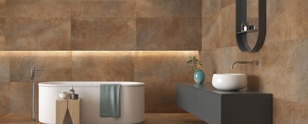 Koupelna v imitaci betonu Dakar Brown