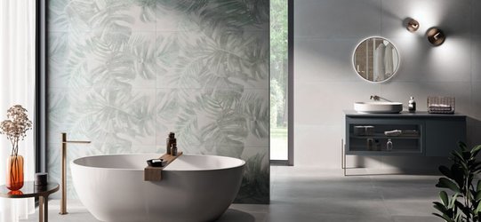 Koupelna se sérií ESCAPE (white/silver/inserto foliage white)