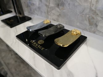 Luxusní koupelnové baterie Versace -  inspirace z veletrhu Cersaie 2023