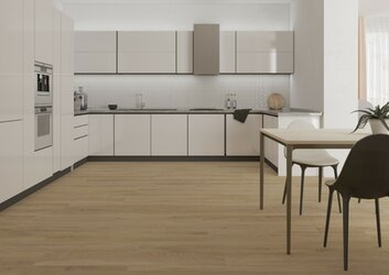 Moderní bílé obklady Maiolica v kuchyni