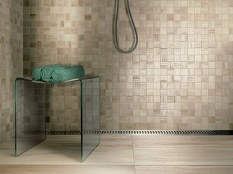 Sprchový kout s dlažbou a mozaikou NATURA