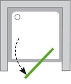 Sprchový kout s pivotovými otočnými dveřmi | parametry 6