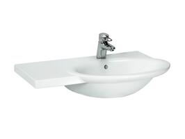 Umyvadlo do nábytku 81 cm s odkládací plochou bílé – Laufen Gallery 1407.8 | Více - Sanitární keramika / Umyvadla do koupelny