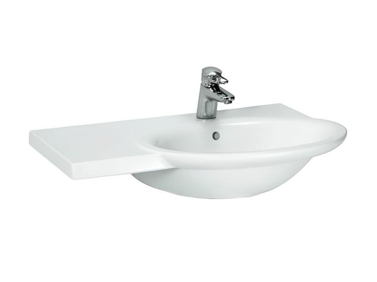 Umyvadlo do nábytku 81 cm s odkládací plochou bílé – Laufen Gallery 1407.8