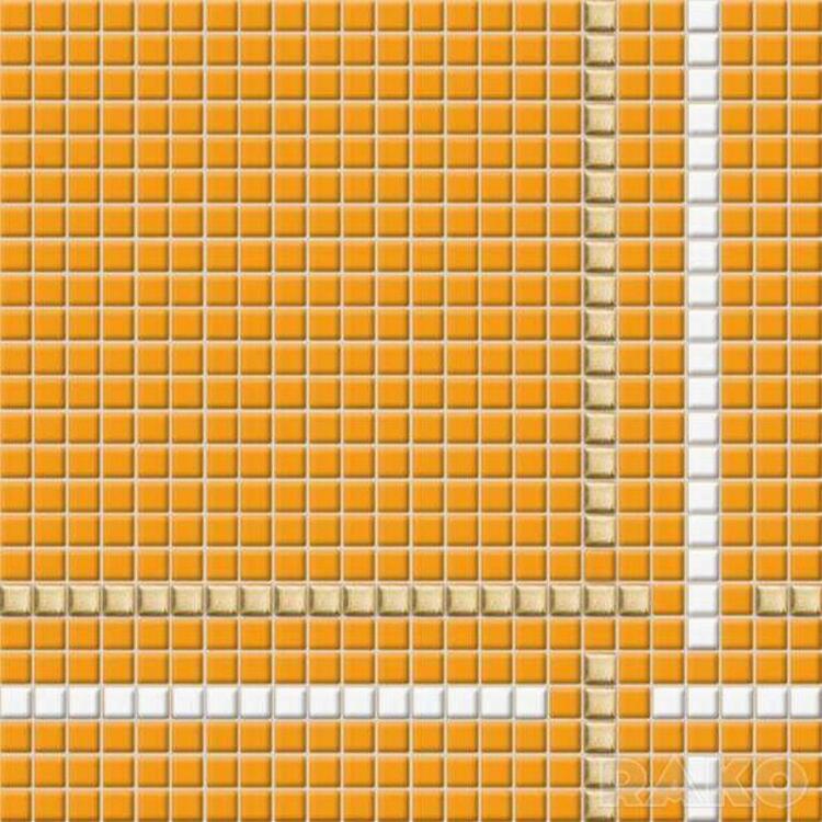 Mozaika Tetris 30/30 oranžová s proužky 1,1x1,1 cm GDM01032