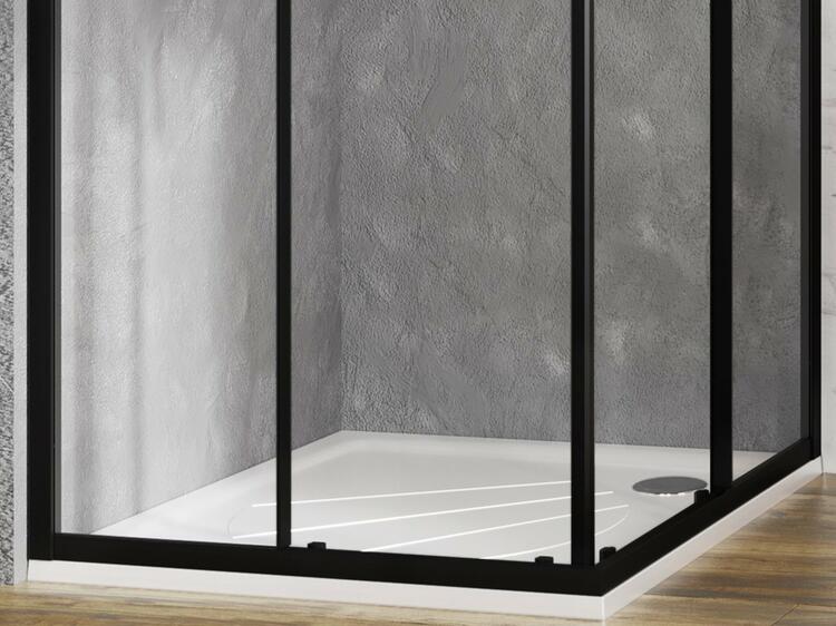 Čtvercová sprchová vanička z litého mramoru 80 cm – Ravak Perseus Pro XA034401010