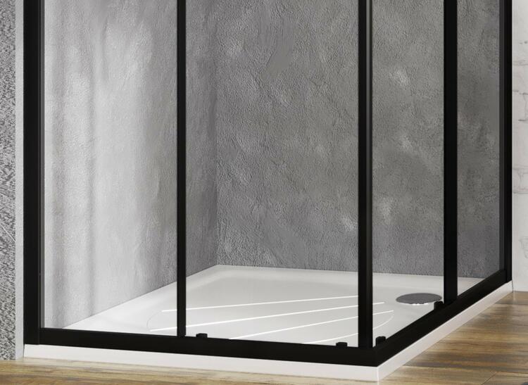 Čtvercová sprchová vanička z litého mramoru 90 cm – Ravak Perseus Pro XA037701010
