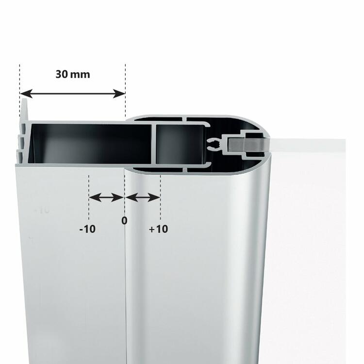 Sprchové dveře 90 cm satin/transparent – Ravak CSDL2 0QV7CU0LZ1