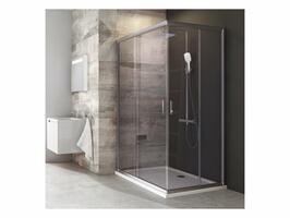 Kombinovatelný sprchový kout čtvercový/obdélníkový 90 cm satin + transparent - Ravak BLRV2K | Více - 