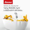 Asymetrická/rohová akrylátová vana 160x75 L - Ravak Avocado