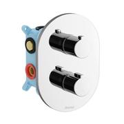 Sprchová/vanová podomítková termostatická baterie chrom třícestná pro R-box Multi - Ravak Chrome CR 067.00 | Více -