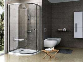 Sprchový kout čtvrtkruhový 80 cm satin/transparent – Ravak PSKK3 37644U00Z1 | Více -