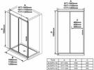 Sprchové dveře 110 cm černá + transparent - Ravak BLSDP2