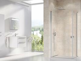Sprchové dveře 80 cm satin + transparent - Ravak CRV1 | Více -