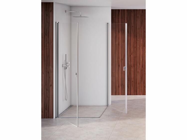 Sprchové dveře 80 cm satin + transparent - Ravak CRV1
