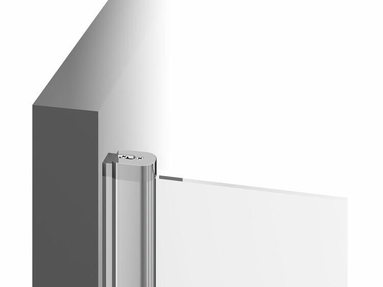 Sprchové dveře 90 cm bílá + transparent - Ravak CRV1