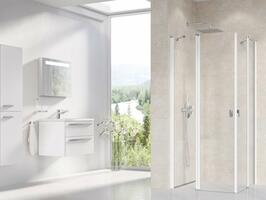 Sprchové dveře 100 cm bílá + transparent - Ravak CRV2 | Více - 