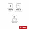 Sprchové dveře 80 cm bright alu/transparent – Ravak BLDZ2 X01H40C00Z1