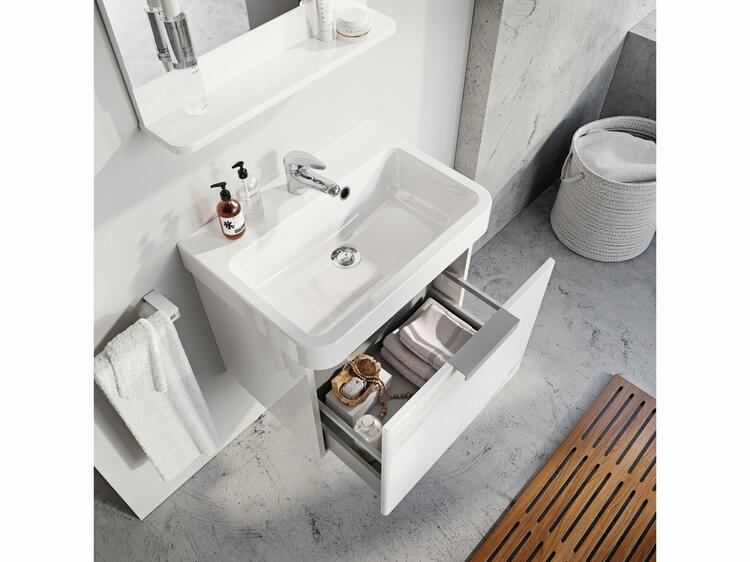 Koupelnová skříňka bez umyvadla bílá - Ravak SD BeHappy II