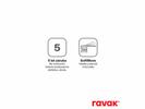 Vanová/sprchová podomítková páková baterie chrom s přepínačem pro R-box - Ravak Classic CL.065.00