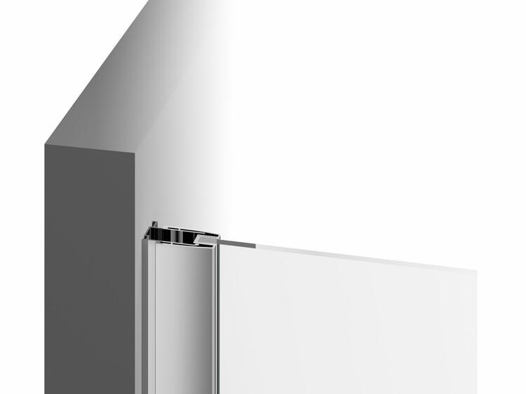 Pevná stěna ke sprchovému koutu 90 cm bílá + transparent - Ravak BLPS